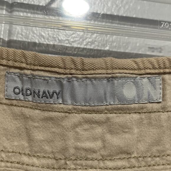 Y2K Old Navy Womens Mid Rise Khaki Shorts Size 6 2009 Granola Girl Summer Retro - Picture 2 of 8
